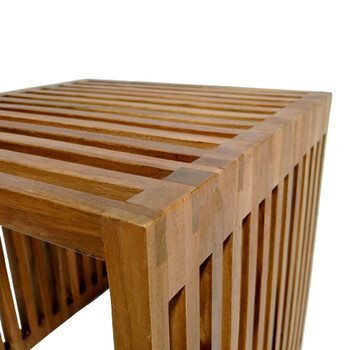 Βοηθητικό τραπέζι Saimon pakoworld  teak ξύλο σε φυσική απόχρωση 40x40x40εκ Βοηθητικό τραπέζι Saimon pakoworld  teak ξύλο σε φυσική απόχρωση 40x40x40εκ