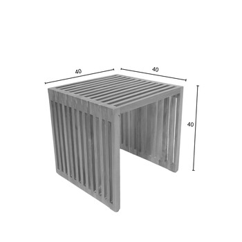 Βοηθητικό τραπέζι Saimon pakoworld  teak ξύλο σε φυσική απόχρωση 40x40x40εκ Βοηθητικό τραπέζι Saimon pakoworld  teak ξύλο σε φυσική απόχρωση 40x40x40εκ