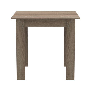 Τραπέζι Manka I pakoworld σε sonoma truffle απόχρωση 80x80x77εκ