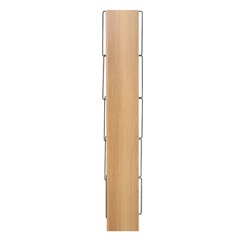 Βιβλιοθήκη mini Tars pakoworld  sonoma-μαύρο 50x22x150εκ