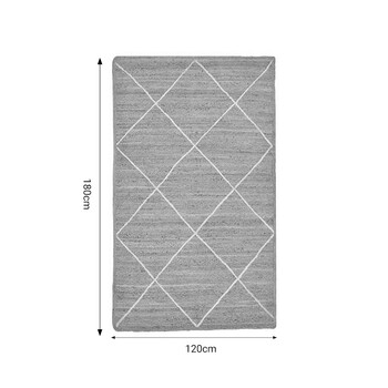 Χαλί Strike Inart μπεζ-εκρού γιούτα 120x180x1εκ Χαλί Strike Inart μπεζ-εκρού γιούτα 120x180x1εκ