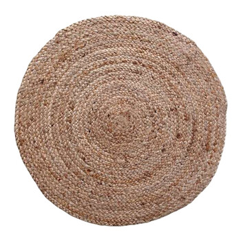 Χαλί Solon Inart μπεζ γιούτα 120x120x1εκ Χαλί Solon Inart μπεζ γιούτα 120x120x1εκ