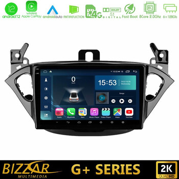 Bizzar g+ Series Opel Corsa E/adam 8core Android12 6+128gb Navigation Multimedia Tablet 9 u-g-Op0425
