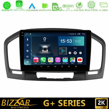 Bizzar g+ Series Opel Insignia 2008-2013 8core Android12 6+128gb Navigation Multimedia Tablet 9 u-g-Op0462
