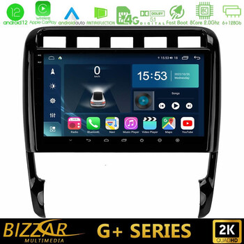 Bizzar g+ Series Porsche Cayenne 2003-2010 8core Android12 6+128gb Navigation Multimedia Tablet 9 u-g-Pc0956