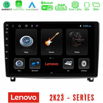 Lenovo car pad Peugeot 407 4core Android 13 2+32gb Navigation Multimedia Tablet 9 u-len-Pg1119