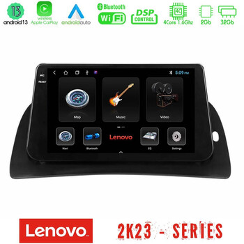 Lenovo car pad Renault Kangoo 2013-2018 4core Android 13 2+32gb Navigation Multimedia Tablet 9 u-len-Rn1027