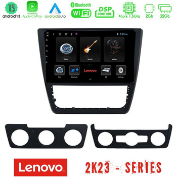 Lenovo car pad Skoda Yeti 2009-&Gt; 4core Android 13 2+32gb Navigation Multimedia Tablet 10 u-len-Sk0151