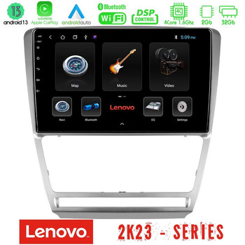 Lenovo car pad Skoda Octavia 5 4core Android 13 2+32gb Navigation Multimedia Tablet 10 u-len-Sk229s