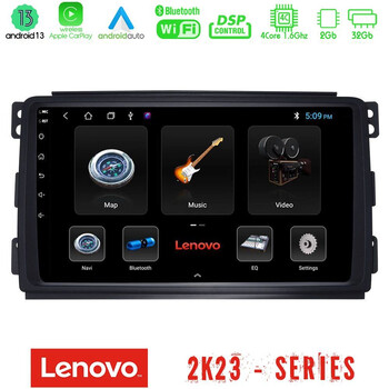Lenovo car pad Smart 451 4core Android 13 2+32gb Navigation Multimedia Tablet 9 u-len-Sm0833