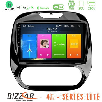 Bizzar 4t Series Renault Captur 2013-2019 (Manual ac) 4core Android13 2+32gb Navigation Multimedia Tablet 9 u-lvb-Rn748m