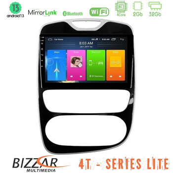 Bizzar 4t Series Renault Clio 2016-2019 4core Android13 2+32gb Navigation Multimedia Tablet 10 u-lvb-Rn782