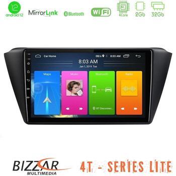 Bizzar 4t Series Skoda Fabia 2015-2021 4core Android13 2+32gb Navigation Multimedia Tablet 9 u-lvb-Sk0150