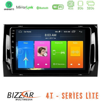 Bizzar 4t Series Skoda Kodiaq 2017-&Gt; 4core Android13 2+32gb Navigation Multimedia Tablet 10 u-lvb-Sk0187