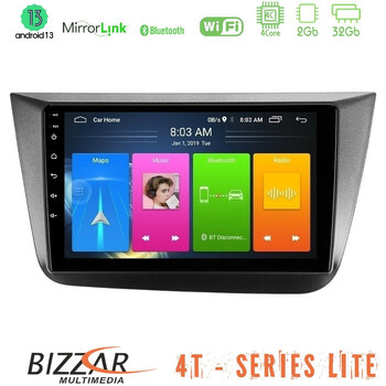 Bizzar 4t Series Seat Altea 2004-2015 4core Android13 2+32gb Navigation Multimedia Tablet 9 u-lvb-St0840