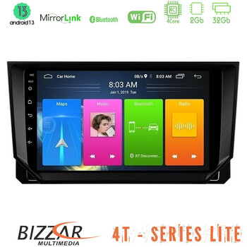 Bizzar 4t Series Seat Arona/ibiza 4core Android13 2+32gb Navigation Multimedia Tablet 9 u-lvb-St0888