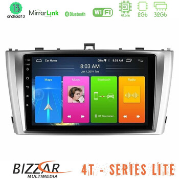 Bizzar 4t Series Toyota Avensis t27 4core Android13 2+32gb Navigation Multimedia Tablet 9 u-lvb-Ty0864