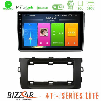 Bizzar 4t Series Toyota Auris 2013-2016 4core Android13 2+32gb Navigation Multimedia Tablet 10 u-lvb-Ty1294