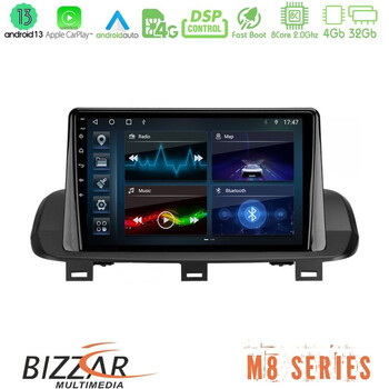 Bizzar m8 Series Nissan Qashqai j12 &Amp; x-Trail t33 8core Android13 4+32gb Navigation Multimedia Tablet 10 u-m8-Ns2114