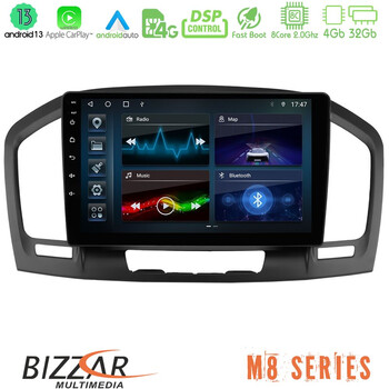 Bizzar m8 Series Opel Insignia 2008-2013 8core Android13 4+32gb Navigation Multimedia Tablet 9 u-m8-Op0462
