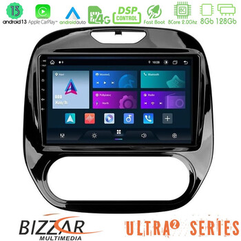 Bizzar Ultra Series Renault Captur 2013-2019 (Manual ac) 8core Android13 8+128gb Navigation Multimedia Tablet 9 u-ul2-Rn748m