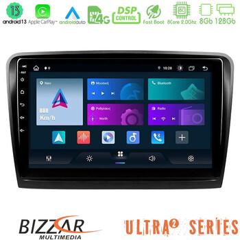 Bizzar Ultra Series Skoda Superb 2008-2015 8core Android13 8+128gb Navigation Multimedia Tablet 10 u-ul2-Sk0817