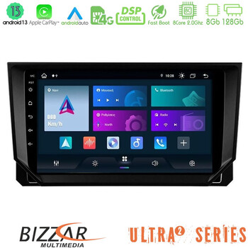 Bizzar Ultra Series Seat Arona/ibiza 8core Android13 8+128gb Navigation Multimedia Tablet 9 u-ul2-St0888