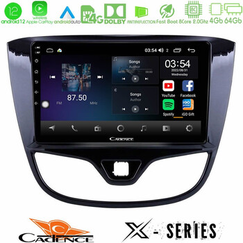 Cadence x Series Opel Karl 2017-2019 8core Android12 4+64gb Navigation Multimedia Tablet 9 u-x-Op1060