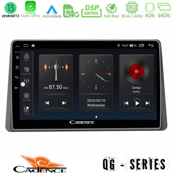 Cadence qg Series 8core Android13 4+64gb Dacia Duster 2019-&Gt; Navigation Multimedia Tablet 10 u-qg-Dc0628