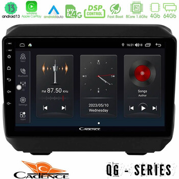 Cadence qg Series 8core Android13 4+64gb Jeep Wrangler 2018-&Gt; Navigation Multimedia Tablet 9 u-qg-Jp0865