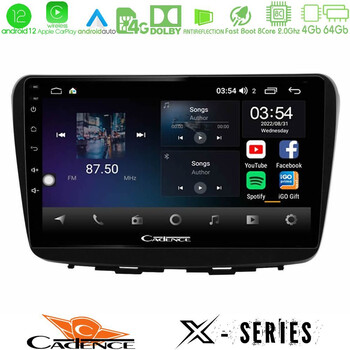 Cadence x Series Suzuki Baleno 2016-2021 8core Android12 4+64gb Navigation Multimedia Tablet 9 u-x-Sz0513