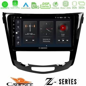 Cadence z Series Nissan Qashqai j11 (Auto A/c) 8core Android12 2+32gb Navigation Multimedia Tablet 10 u-z-Ns0004a