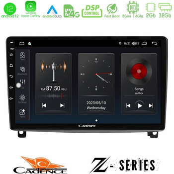 Cadence z Series Peugeot 407 8core Android12 2+32gb Navigation Multimedia Tablet 9 u-z-Pg1119