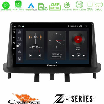 Cadence z Series Renault Megane 3 2009-2013 8core Android12 2+32gb Navigation Multimedia Tablet 9 u-z-Rn0718