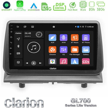 Clarion Gl700 Lite Series Dodge Nitro 2007-2011 8core Android11 2+32gb Navigation Multimedia Tablet 9″ με Carplay &Amp; Android Auto με Carplay &Amp; Android Auto u-G72l-Dg1697
