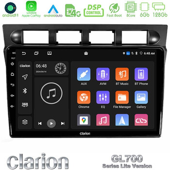 Clarion Gl700 Lite Series kia Picanto 2004-2007 8core Android11 6+128gb Navigation Multimedia Tablet 9″ με Carplay &Amp; Android Auto με Carplay &Amp; Android Auto u-G76l-Ki0469