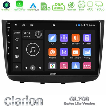 Clarion Gl700 Lite Series Mercedes Vito/viano 2003-2006 8core Android11 6+128gb Navigation Multimedia Tablet 10″ με Carplay &Amp; Android Auto u-G76l-Mb1632