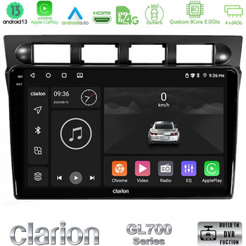 Clarion Gl700 Series kia Picanto 2004-2007 8core Android13 4+64gb Navigation Multimedia Tablet 9″ με Carplay &Amp; Android Auto με Carplay &Amp; Android Auto u-gl7-Ki0469