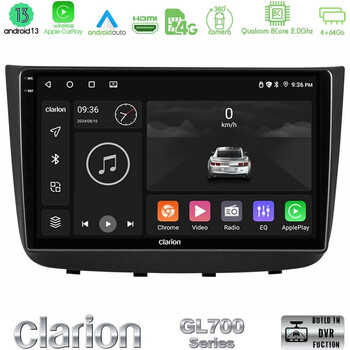 Clarion Gl700 Series Mercedes Vito/viano 2003-2006 8core Android13 4+64gb Navigation Multimedia Tablet 10″ με Carplay &Amp; Android Auto u-gl7-Mb1632