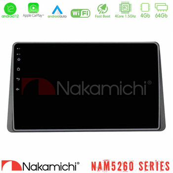 Nakamichi Nam5260 Series Dacia Duster 2022-2024 4core Android12 4+64gb Navigation Multimedia Tablet 9″ με Carplay & Android Auto με Carplay & Android Auto u-n44-Dc1127