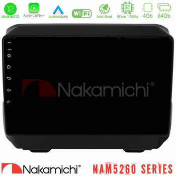 Nakamichi Nam5260 Series 4core Android12 4+64gb Jeep Wrangler 2018-&Gt; Navigation Multimedia Tablet 9 με Carplay &Amp; Android Auto u-n44-Jp0865