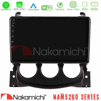 Nakamichi Nam5260 Series Nissan 370z 2009-2013 4core Android12 4+64gb Navigation Multimedia Tablet 9″ με Carplay &Amp; Android Auto u-n44-Ns2078