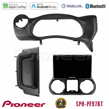 Pioneer sph-Pf97bt Series    Jeep Wrangler 2014-2017 Multimedia Station 9 (Tablet Style) με Carplay &Amp; Android Auto u-sph-Jp0788