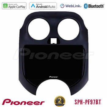 Pioneer sph-Pf97bt Series    Nissan Micra 2011-2014 Multimedia Station 9 (Tablet Style) με Carplay &Amp; Android Auto u-sph-Ns0757