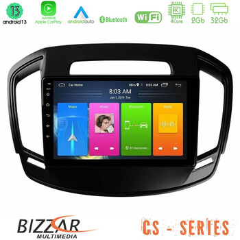 Bizzar cs Series 4core Android13 2+32gb Opel Insignia 2014-2017 Navigation Multimedia Tablet 9 u-cs-Op0064