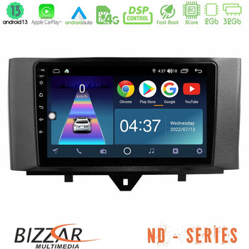 Bizzar nd Series 8core Android13 2+32gb Smart 451 Facelift Navigation Multimedia Tablet 9 u-nd-Sm0831