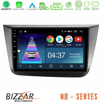 Bizzar nd Series 8core Android13 2+32gb Seat Altea 2004-2015 Navigation Multimedia Tablet 9 u-nd-St0840