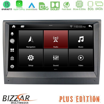 Bizzar oem Porsche 911/boxster/cayman 8core Android13 8+64gb Navigation Multimedia System 8 u-pc-6402cl