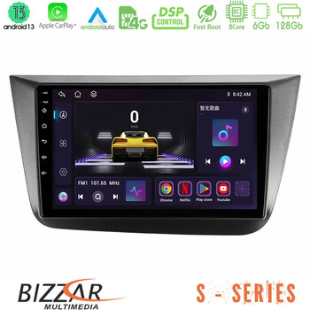 Bizzar s Series Seat Altea 2004-2015 8core Android13 6+128gb Navigation Multimedia Tablet 9 u-s-St0840