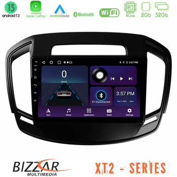 Bizzar xt2 Series 4core Android13 2+32gb Opel Insignia 2014-2017 Navigation Multimedia Tablet 9 u-xt2-Op0064